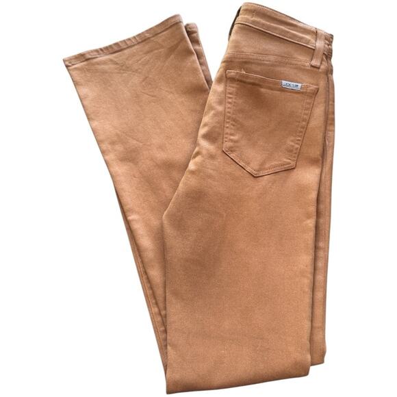 New ~ JOE'S JEANS ~ High-Rise Coated Caramel Bootcut Jeans Size 26 - Picture 7 of 7